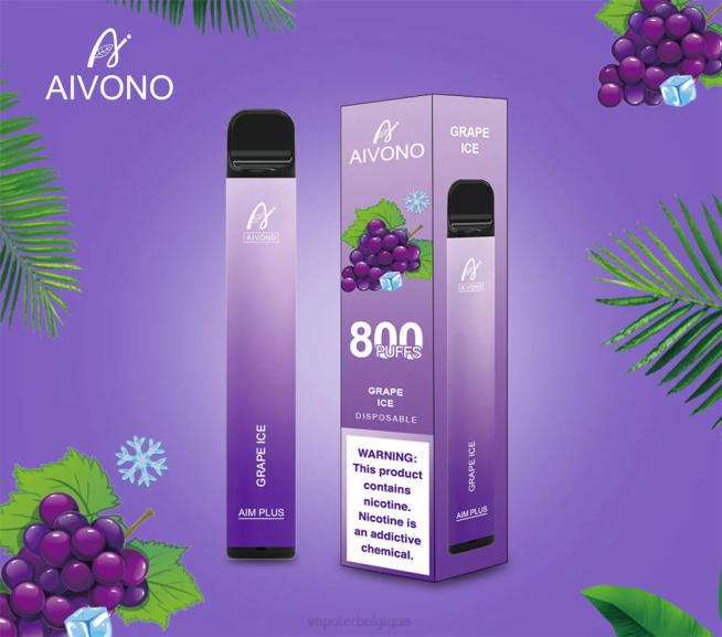 Aivono AIM PLUS 800 glace aux raisins - VBRB179 Cigarette Electronique Belgique