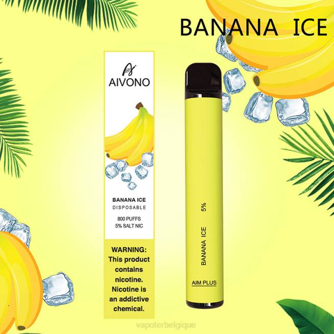 Aivono AIM PLUS 800 glace à la banane - VBRB171 Cigarette Electronique Bruxelles