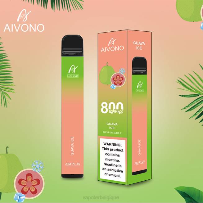Aivono AIM PLUS 800 glace à la goyave - VBRB180 Cigarette Electronique Bruxelles