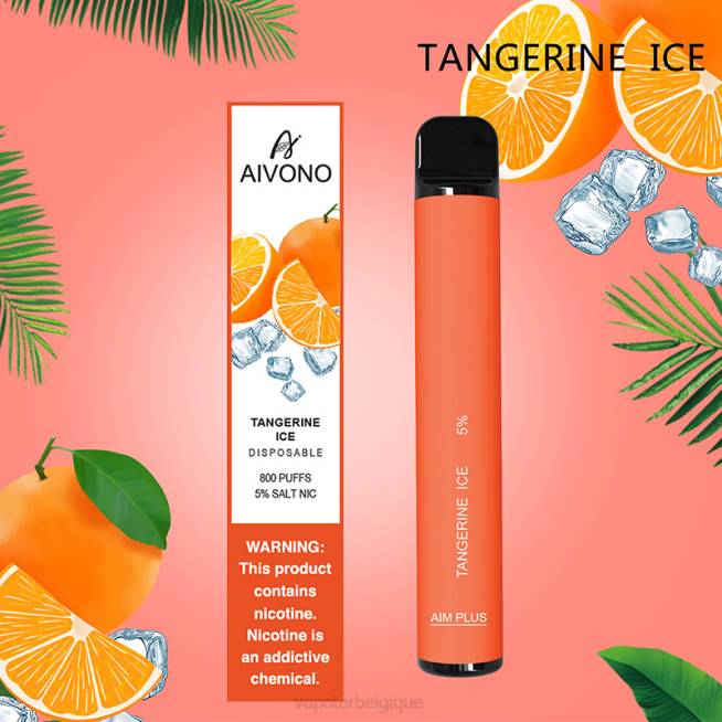 Aivono AIM PLUS 800 glace à la mandarine - VBRB197 Cigarette Electronique Belgique