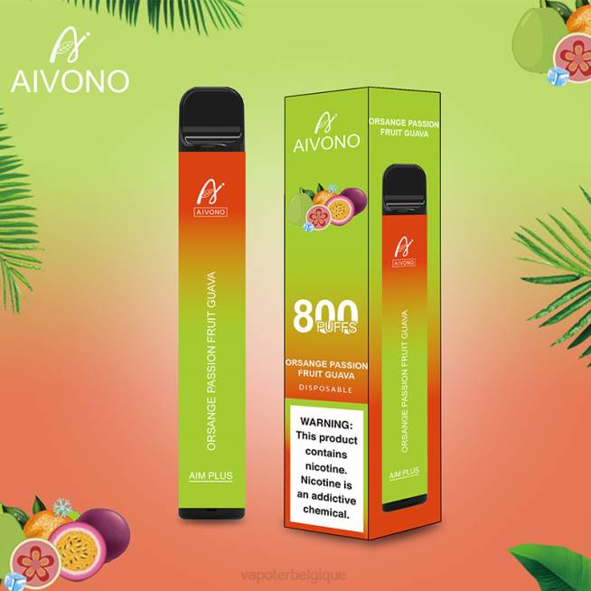 Aivono AIM PLUS 800 goyave orange fruit de la passion - VBRB189 Cigarette Electronique Bruxelles