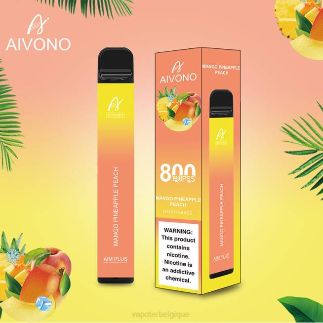 Aivono AIM PLUS 800 mangue ananas pêche - VBRB186 Grossiste Vape Jetable