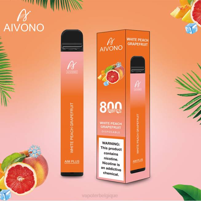 Aivono AIM PLUS 800 pamplemousse pêche blanche - VBRB199 Vape En Gros
