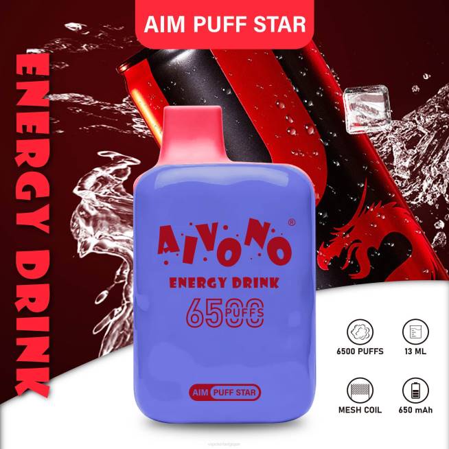 Aivono AIM PUFF STAR 6500 boisson énergisante - VBRB293 Cigarette Electronique Grossiste