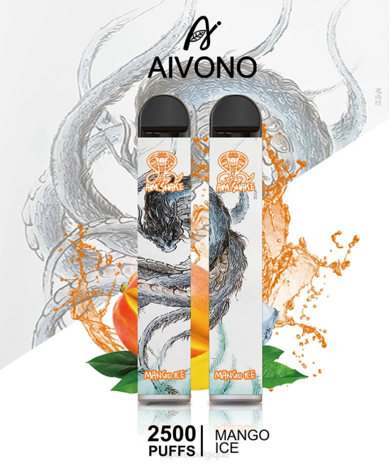 Aivono AIM SNAKE 2500 glace à la mangue - VBRB313 Cigarette Electronique Jetable