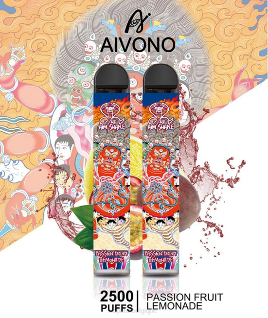 Aivono AIM SNAKE 2500 limonade aux fruits de la passion - VBRB315 Cigarette Electronique Bruxelles