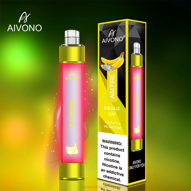 Aivono AIM FIRE 1000 glace à la banane - VBRB324 Cigarette Electronique Bruxelles
