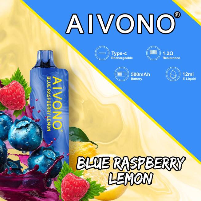 Aivono AIM GUN 7000 myrtille framboise citron - VBRB109 Vape En Gros