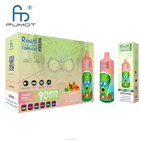 Vapoter Belgique J2D82 | RandM Tornado jetable 9000 5%