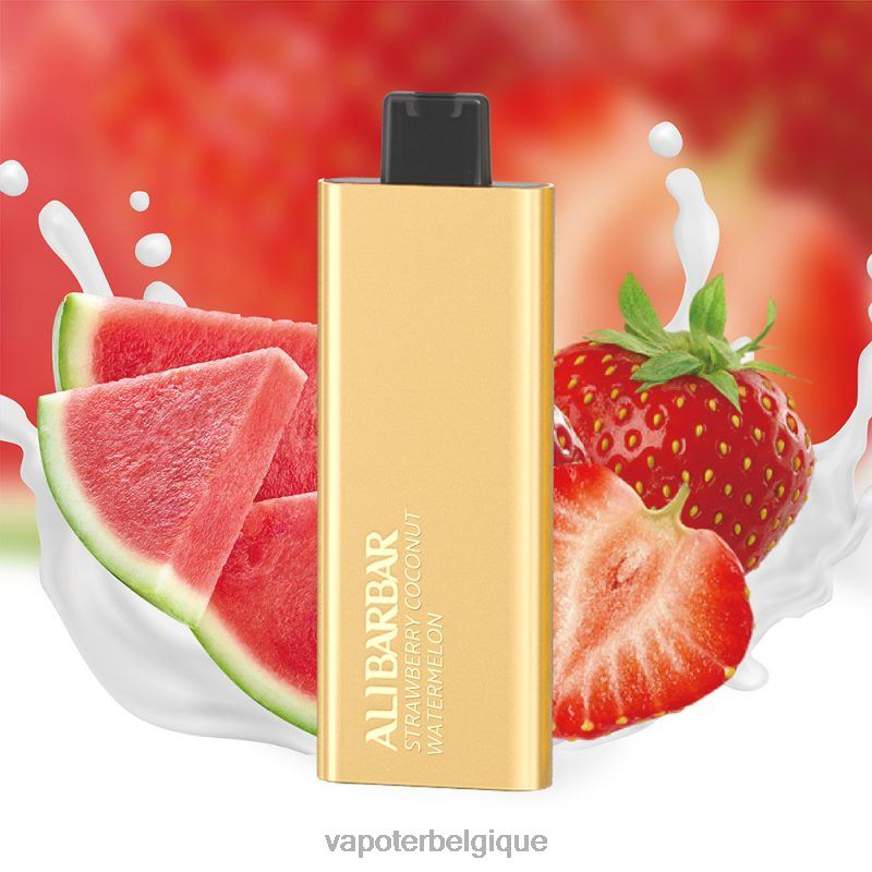 Grossiste Vape Jetable 22F6462 Alibarbar Pandora 7000 vapes jetables pastèque à la fraise et à la noix de coco