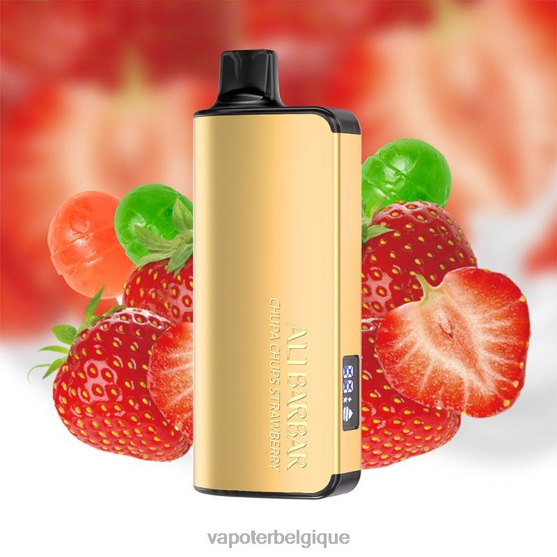 Grossiste Vape Jetable 22F6434 Alibarbar Ingot 20000 vapes jetables Chupa Chups fraise