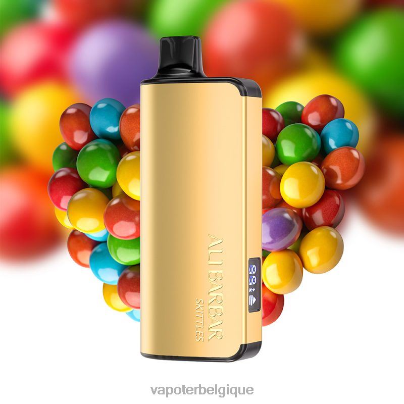 Grossiste Vape Jetable 22F6441 Alibarbar Ingot 20000 vapes jetables bonbons arc-en-ciel