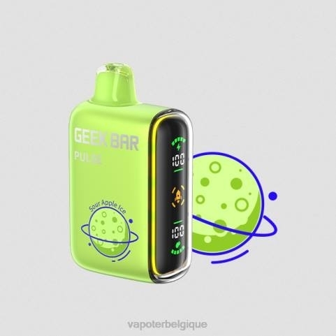 Cigarette Electronique Grossiste J2D885 | GEEK BAR Pulse glace à la pomme aigre édition planète 7500 bouffées/15000 bouffées