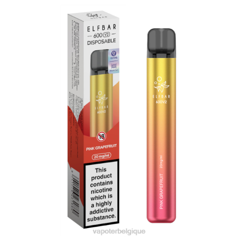 Vape En Gros J2D8291 | ELFBAR 600V2 pamplemousse rose 20mg