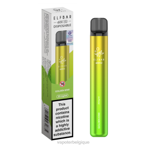 Vape Grossiste J2D8283 | ELFBAR 600V2 kiwi doré 20mg