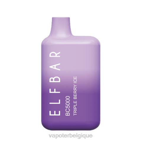 Cigarette Electronique Sans Nicotine J2D8310 | ELFBAR BC5000 glace aux trois baies