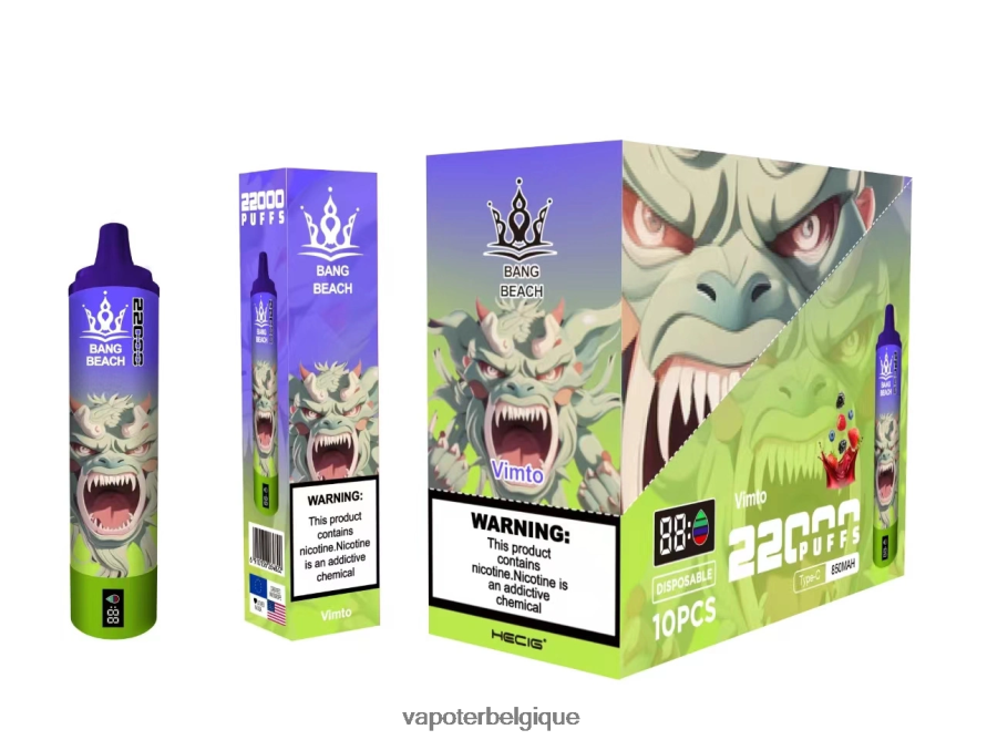 Bang Beach Écran intelligent de 22 000 bouffées TTX60418 - Grossiste Vape En Ligne vimto