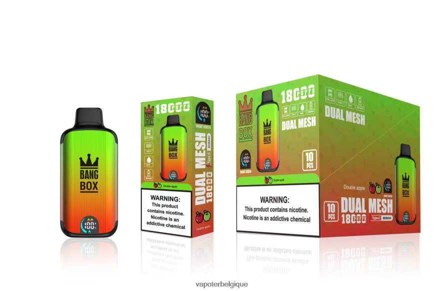 Bang Box 18000 bouffées TTX60493 - Cigarette Electronique Grossiste double pomme