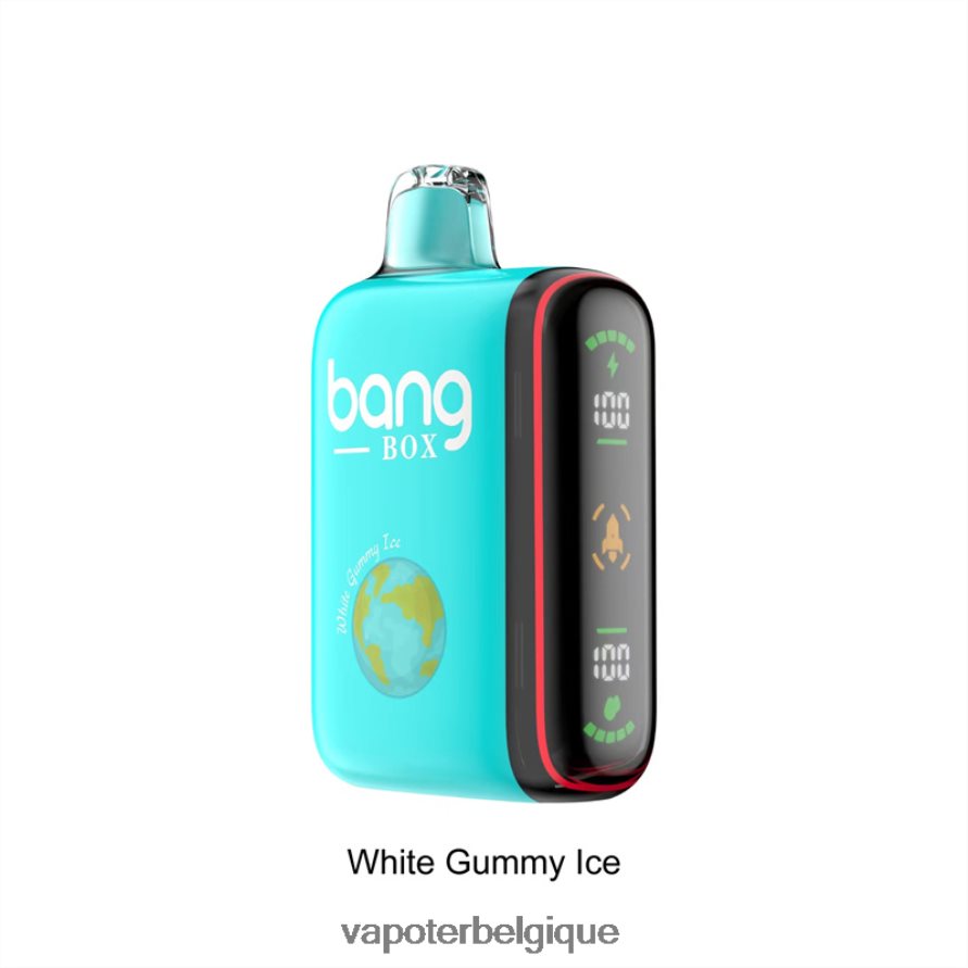 Bang Box Affichage de puissance intelligent de 9 000 à 18 000 bouffées TTX60430 - Vapoter Belgique glace gommeuse blanche