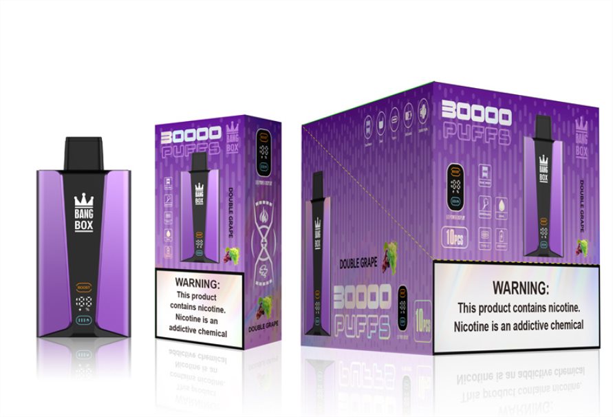 Bang Box Écran intelligent de 30 000 bouffées TTX60485 - Grossiste Vape En Ligne raisin double
