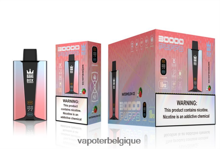 Bang Box Écran intelligent de 30 000 bouffées TTX60486 - Cigarette Electronique Grossiste glace à la pastèque