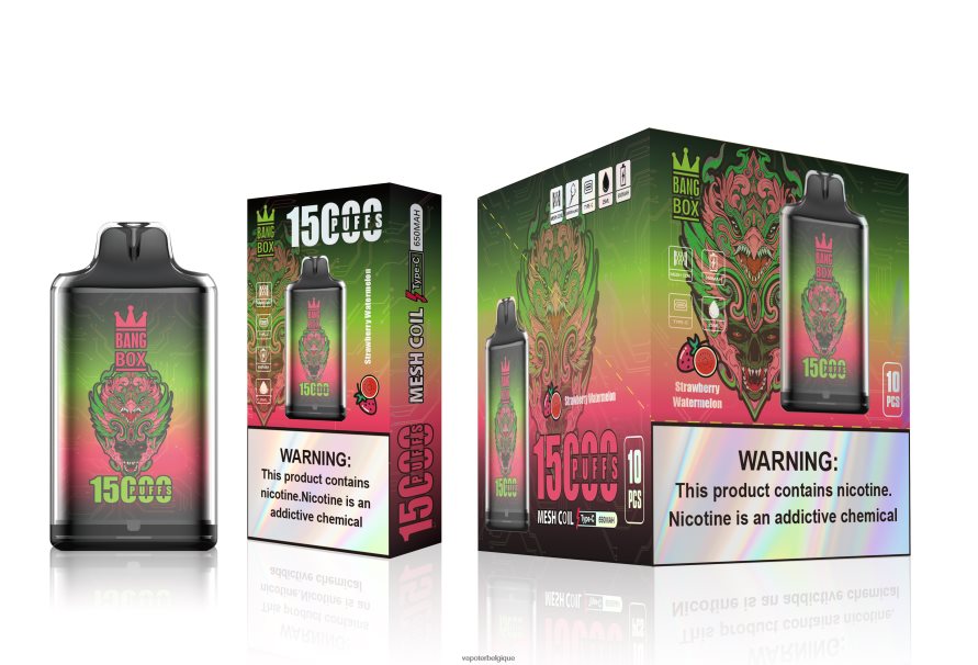 Bang Box s1-15000 bouffées TTX604103 - Vape En Gros pastèque fraise