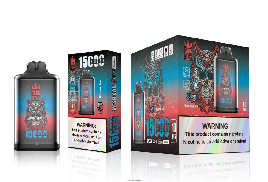 Bang Box s1-15000 bouffées TTX604108 - Grossiste Vape Jetable glace bleue