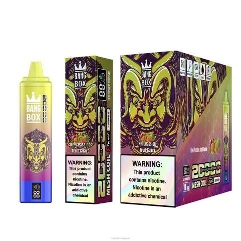 Cigarette Electronique Jetable J2D8127 | Bang Box kiwi fruit de la passion goyave 20000
