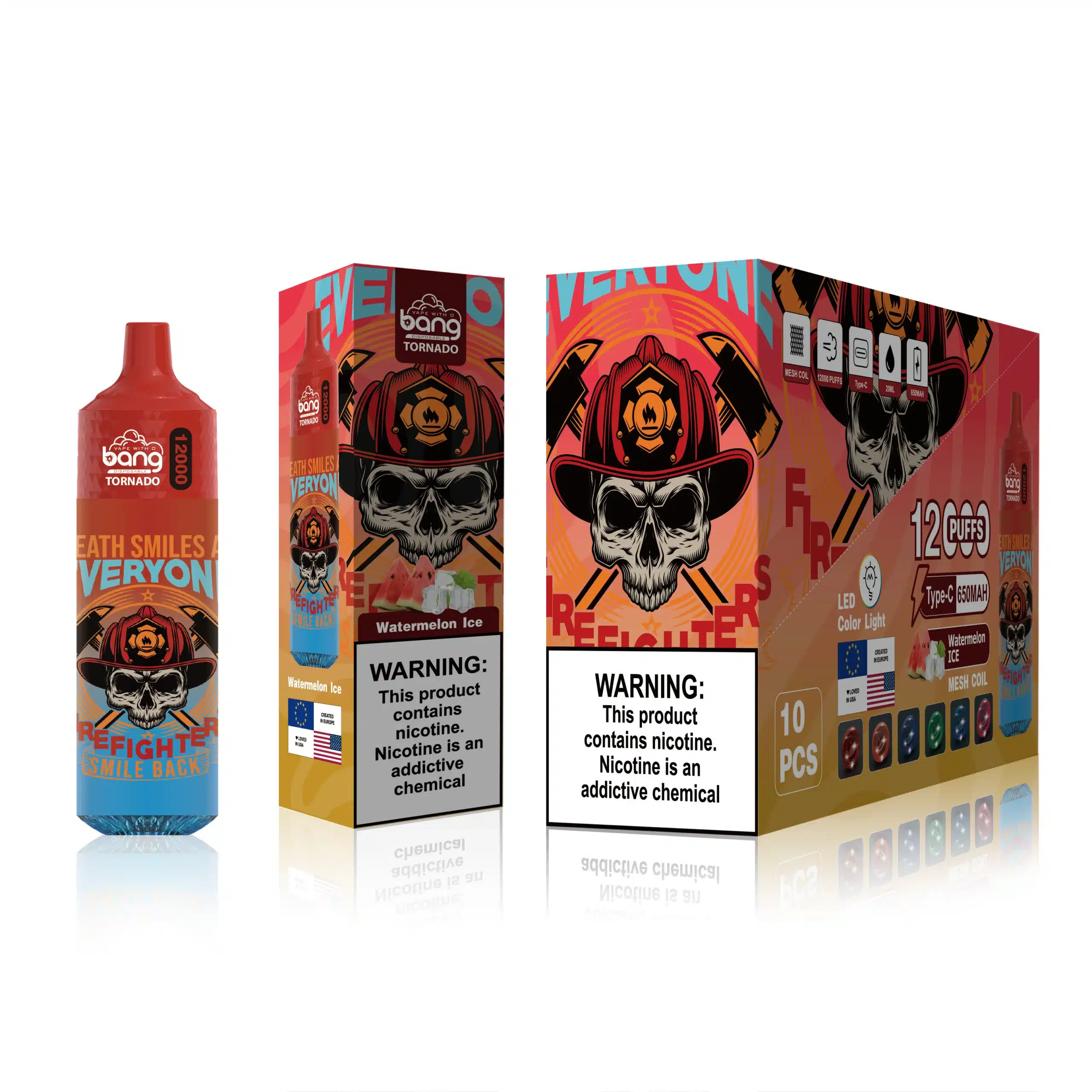 Vapoter Belgique J2D8122 | Bang Box glace à la pastèque 12000 bouffées