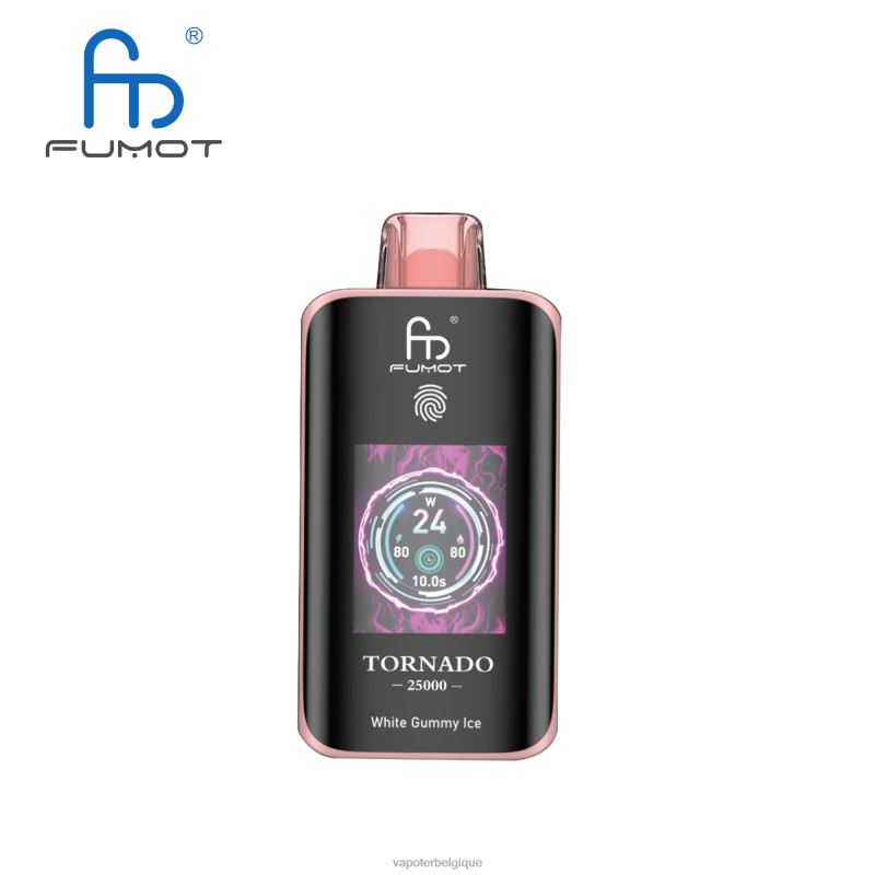 Vape Wholesale Supplier L8DPZ14 glace gommeuse blanche - Fumot Tornado 25000 vapes jetables
