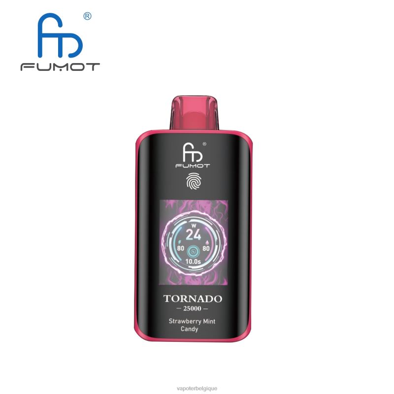 Vape Wholesale Supplier L8DPZ15 bonbons à la menthe et aux fraises - Fumot Tornado 25000 vapes jetables