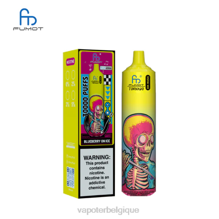 Grossiste Vape En Ligne 4P6604 myrtille sur glace Fumot Tornado 30 000 musiques