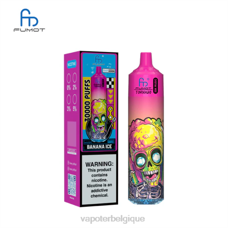 Vape En Gros 4P6601 glace à la banane Fumot Tornado 30 000 musiques