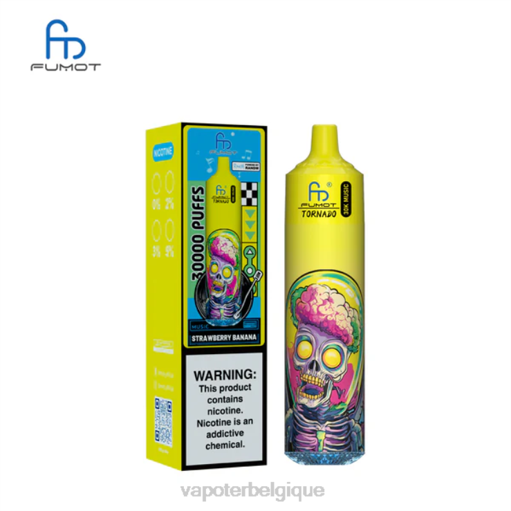 Vape En Gros 4P66025 banane fraise Fumot Tornado 30 000 musiques