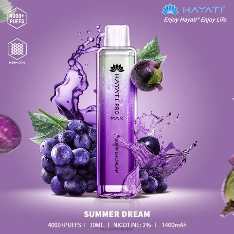 Cigarette Electronique Belgique J2D8178 | Hayati Pro Max rêve d'été 4000