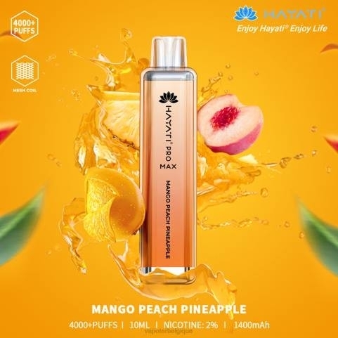 Cigarette Electronique Grossiste J2D8165 | Hayati Pro Max mangue pêche ananas 4000