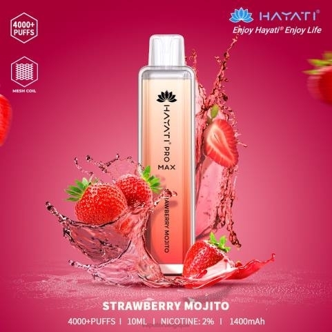 Cigarette Electronique Grossiste J2D8175 | Hayati Pro Max mojito à la fraise 4000