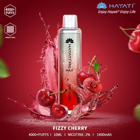 Cigarette Electronique Jetable J2D8157 | Hayati Pro Max cerise pétillante 4000