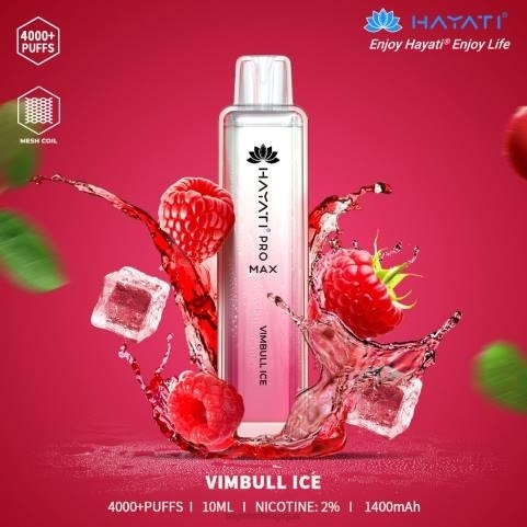 Cigarette Electronique Sans Nicotine J2D8180 | Hayati Pro Max glace vimbull 4000