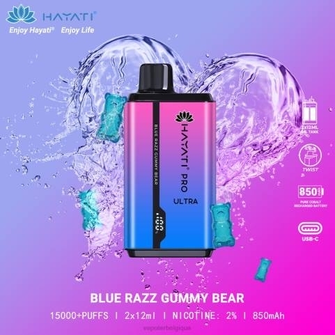 Cigarette Electronique Bruxelles J2D8199 | Hayati Pro Ultra ours gommeux Razz bleu
