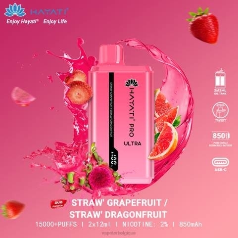 pamplemousse fraise/fruit du dragon fraise