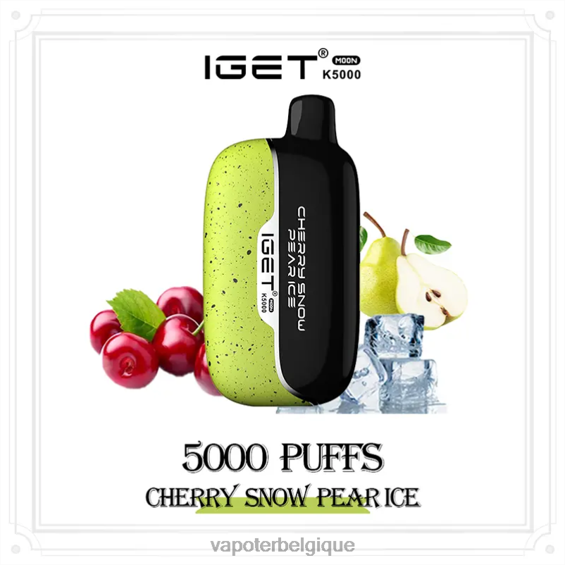 Cigarette Electronique Grossiste VD08D5 glace à la cerise et à la poire des neiges IGET Moon k5000