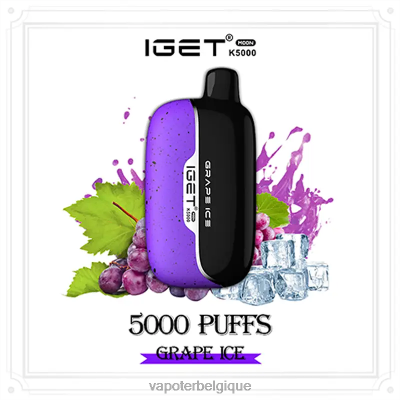 Grossiste Vape En Ligne VD08D4 glace aux raisins IGET Moon k5000