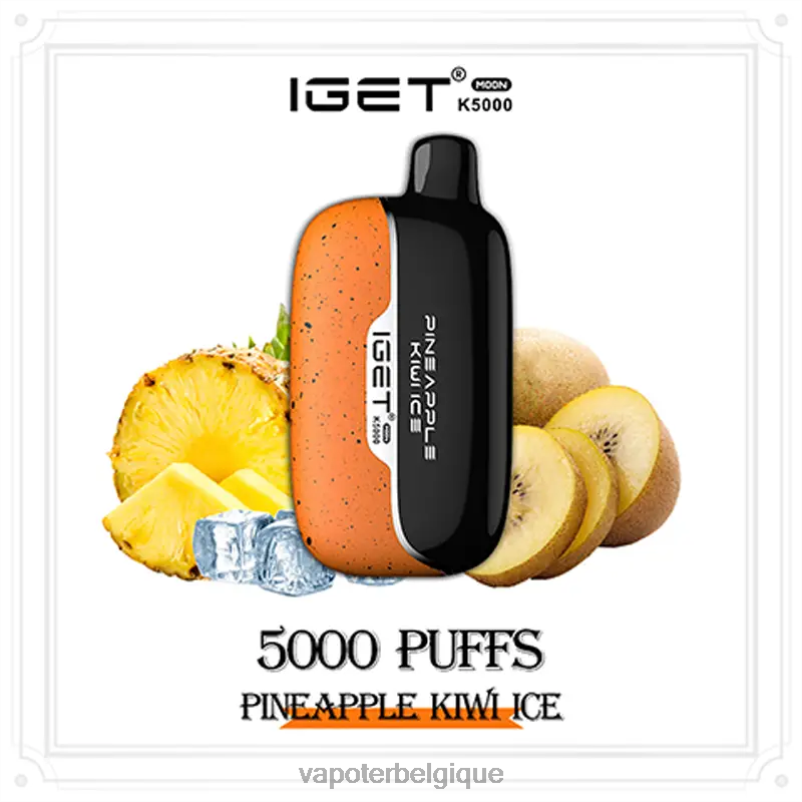 Grossiste Vape Jetable VD08D14 glace à l'ananas et au kiwi IGET Moon k5000