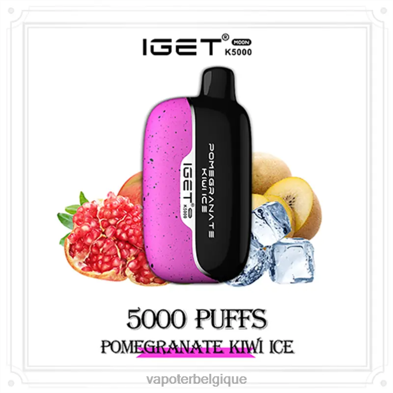 Vape En Gros VD08D17 glace à la grenade et au kiwi IGET Moon k5000