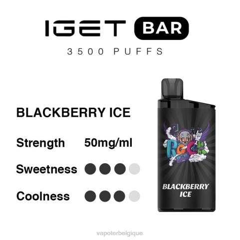 Vape En Gros J2D891 | IGET BAR glace aux mûres 3500 5% de nicotine