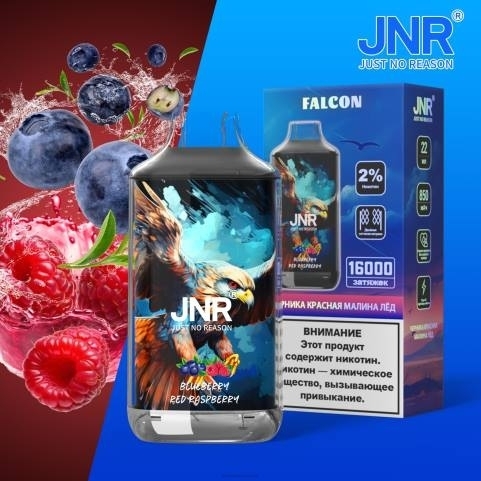 Cigarette Electronique Sans Nicotine J2D8700 | JNR FALCON myrtille framboise rouge