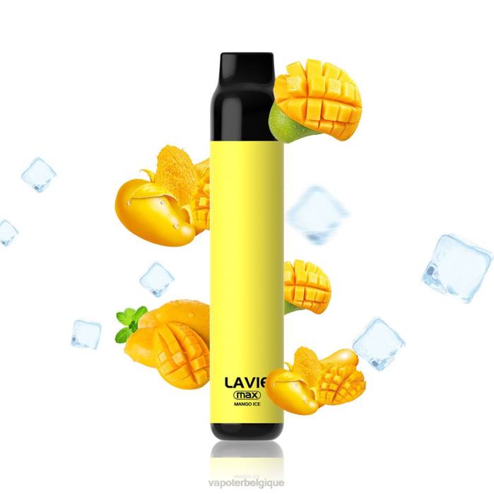 LAVIE BAR 5000 bouffées - maximum 6J6R279 | Cigarette Electronique Bruxelles glace à la mangue