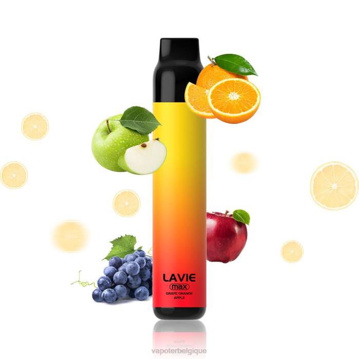 LAVIE BAR 5000 bouffées - maximum 6J6R280 | Vape En Gros raisin orange