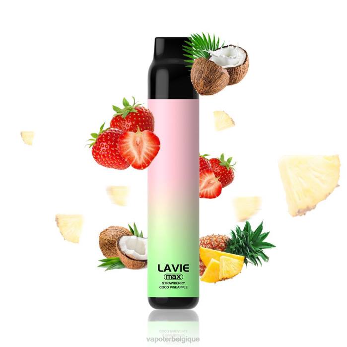 LAVIE BAR 5000 bouffées - maximum 6J6R283 | Grossiste Vape En Ligne fraise coco pomme